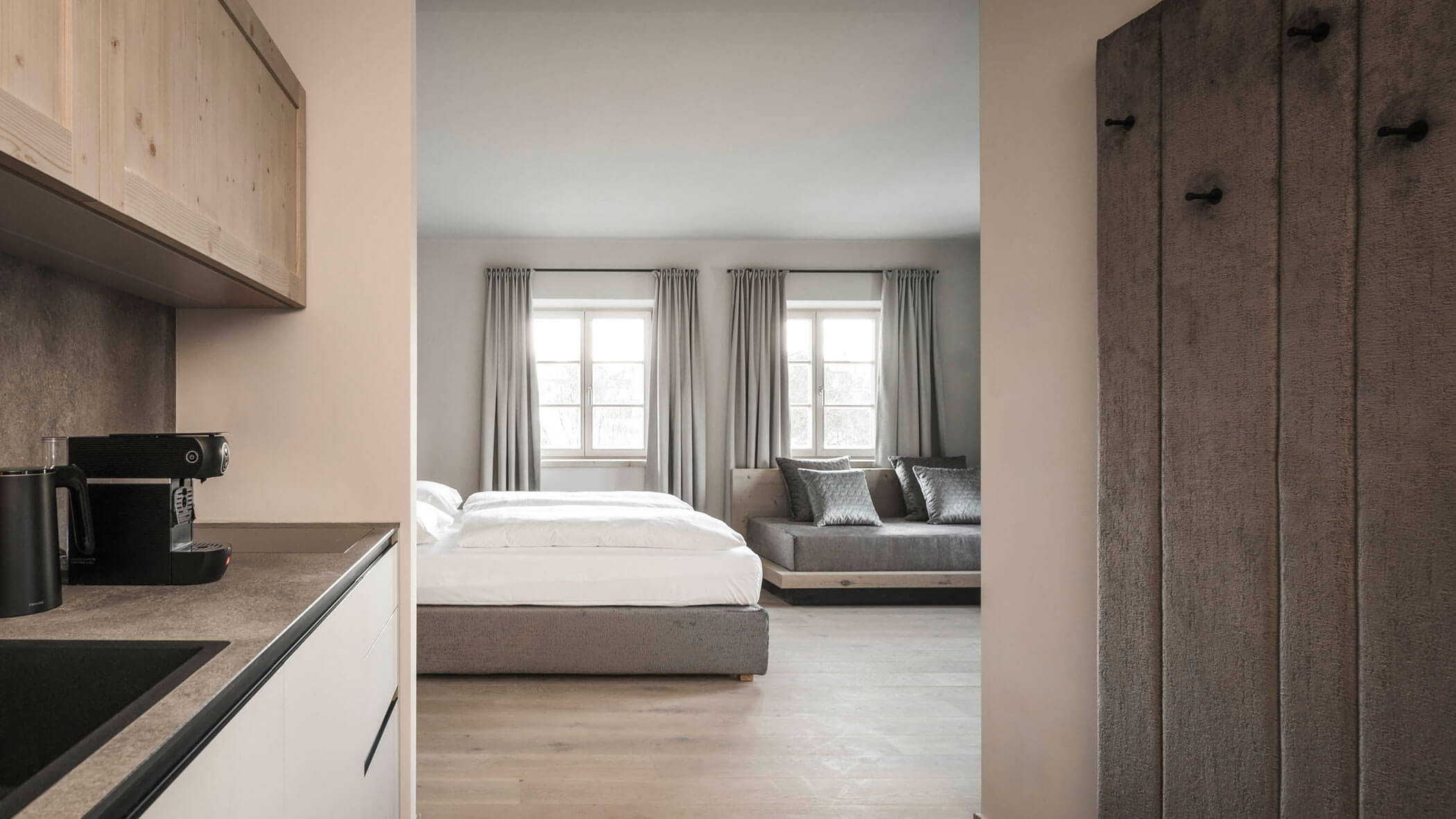 Schlafzimmer der Suite und Apartments - Hofergut