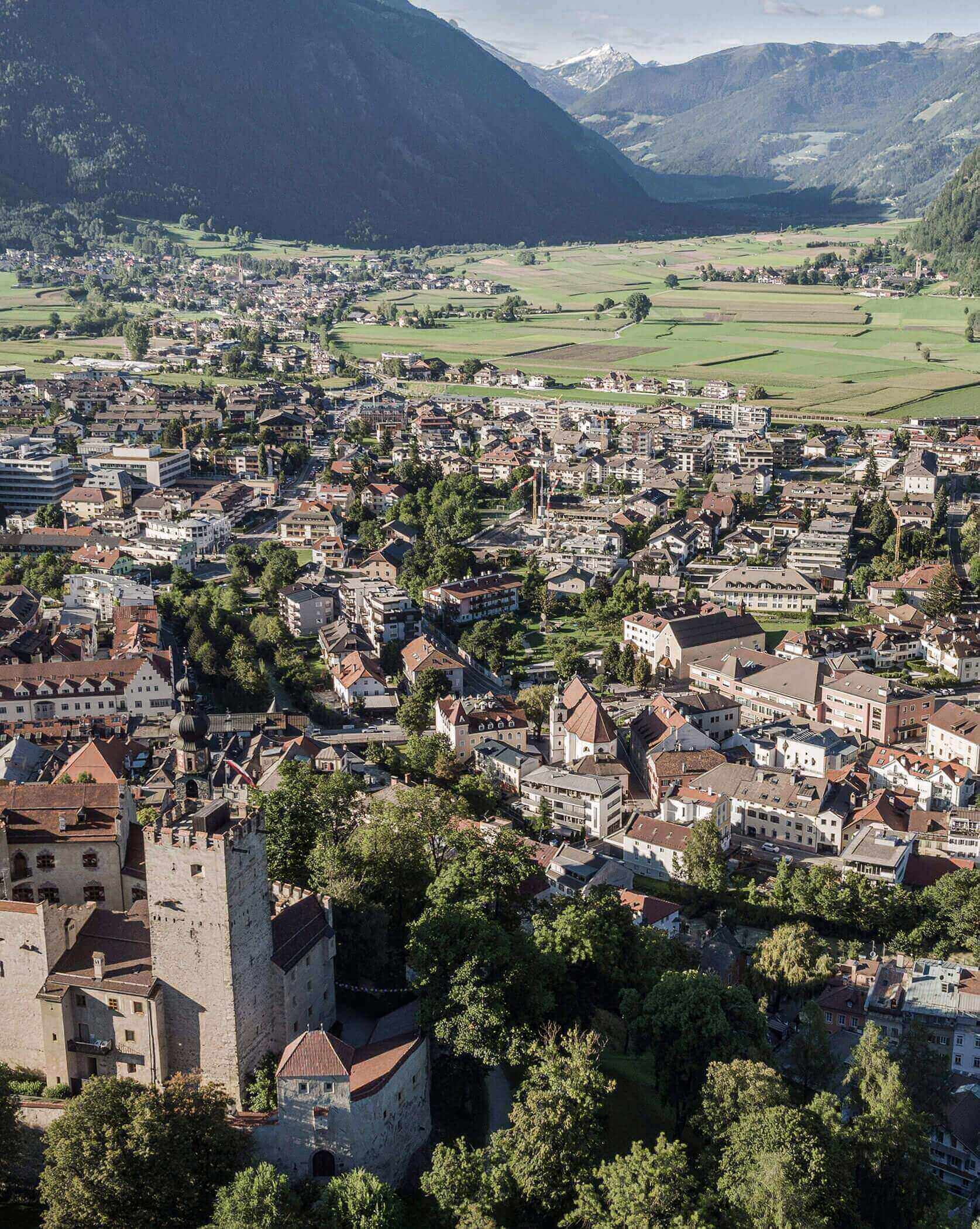 Bruneck von oben